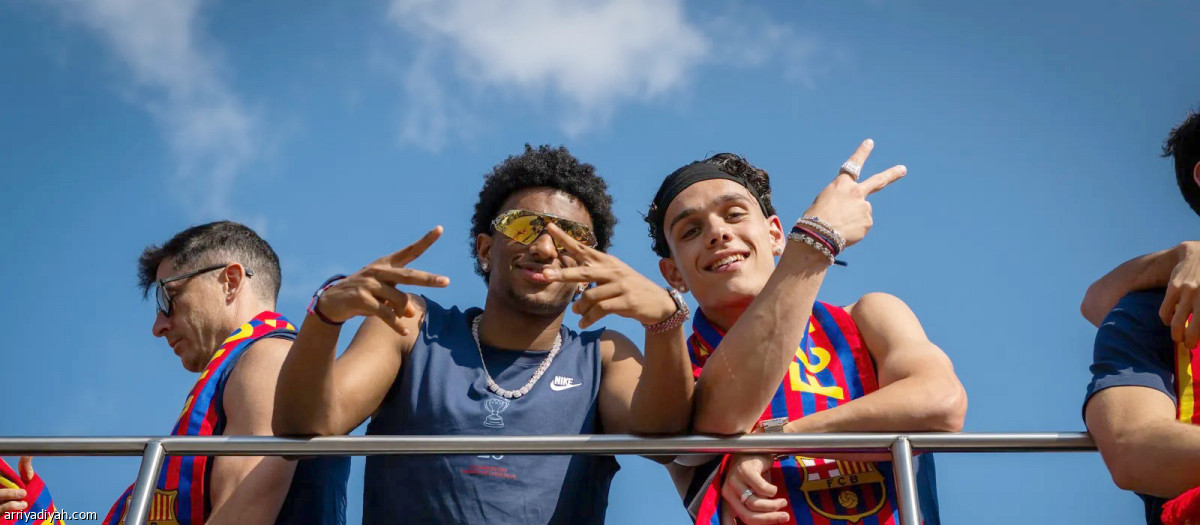 برشلونة يحتفل
